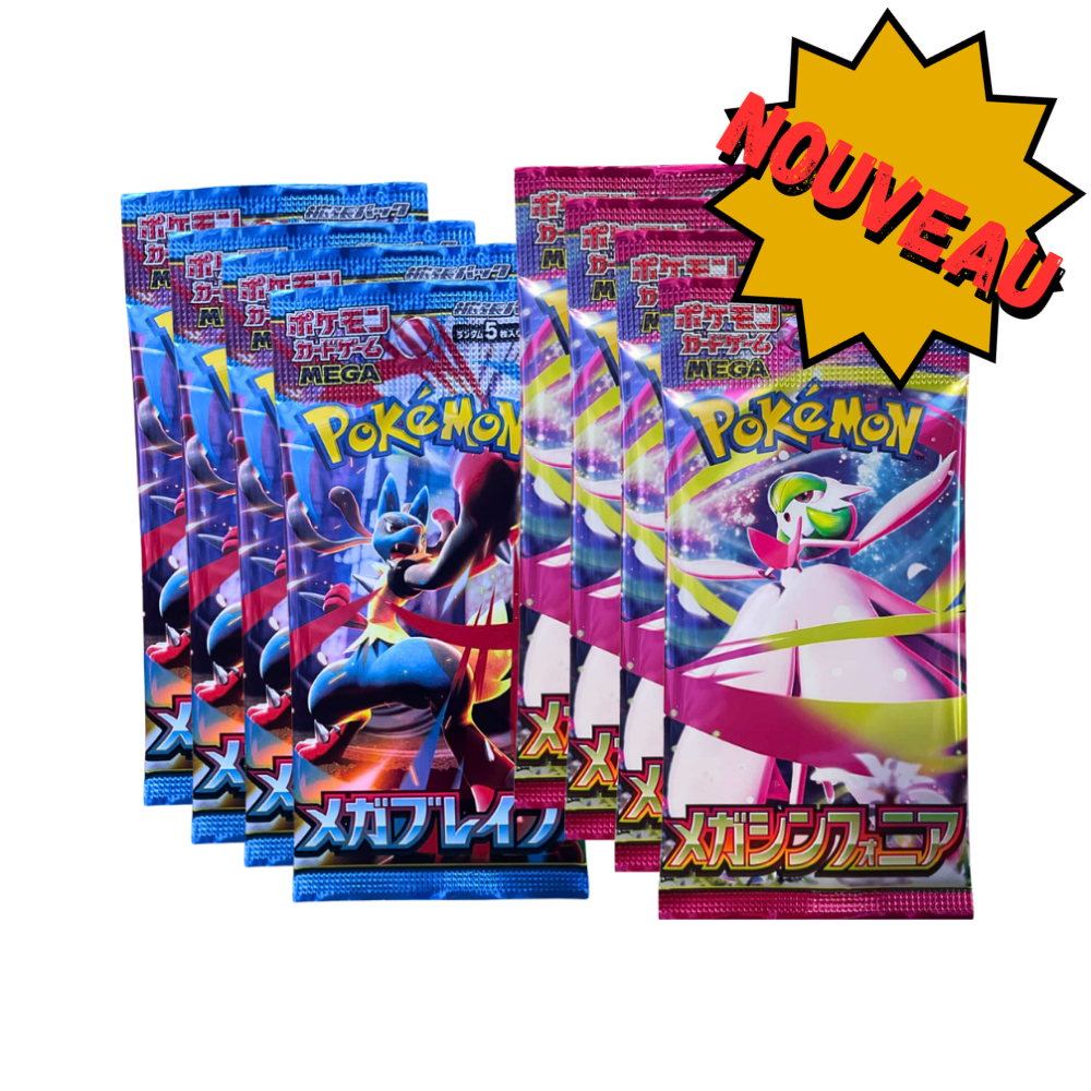 “5 Booster Pokémon japonais Mega Symphonia M1S  Mega Brave – M1L – CaraShop” ✅