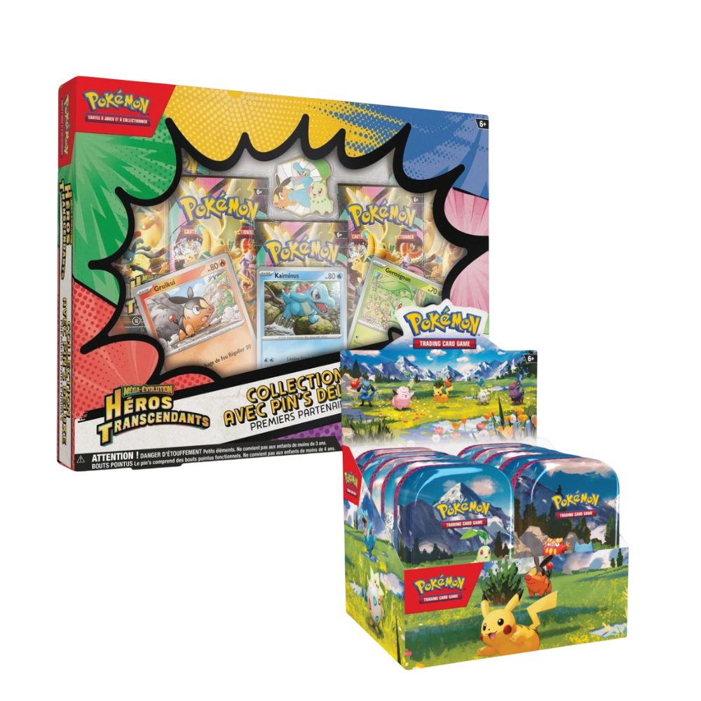 Duo Pack - Mini Tin + Coffret Deluxe Pin Collection - Héros Transcendants - ME02.5 - Français [Scellé]